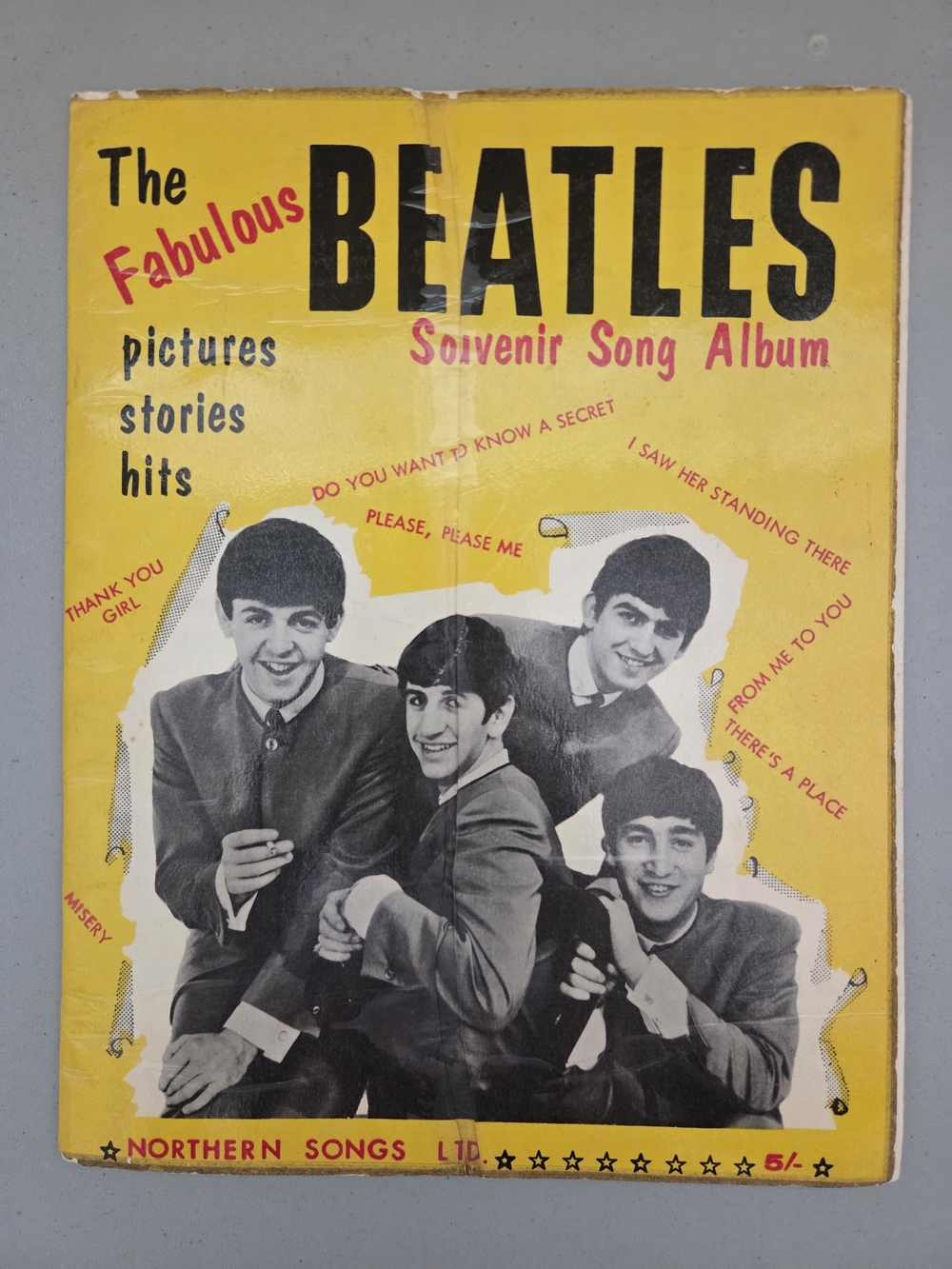 The Beatles Souvenir Song Album - Yellow Cover